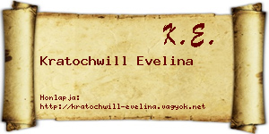 Kratochwill Evelina névjegykártya